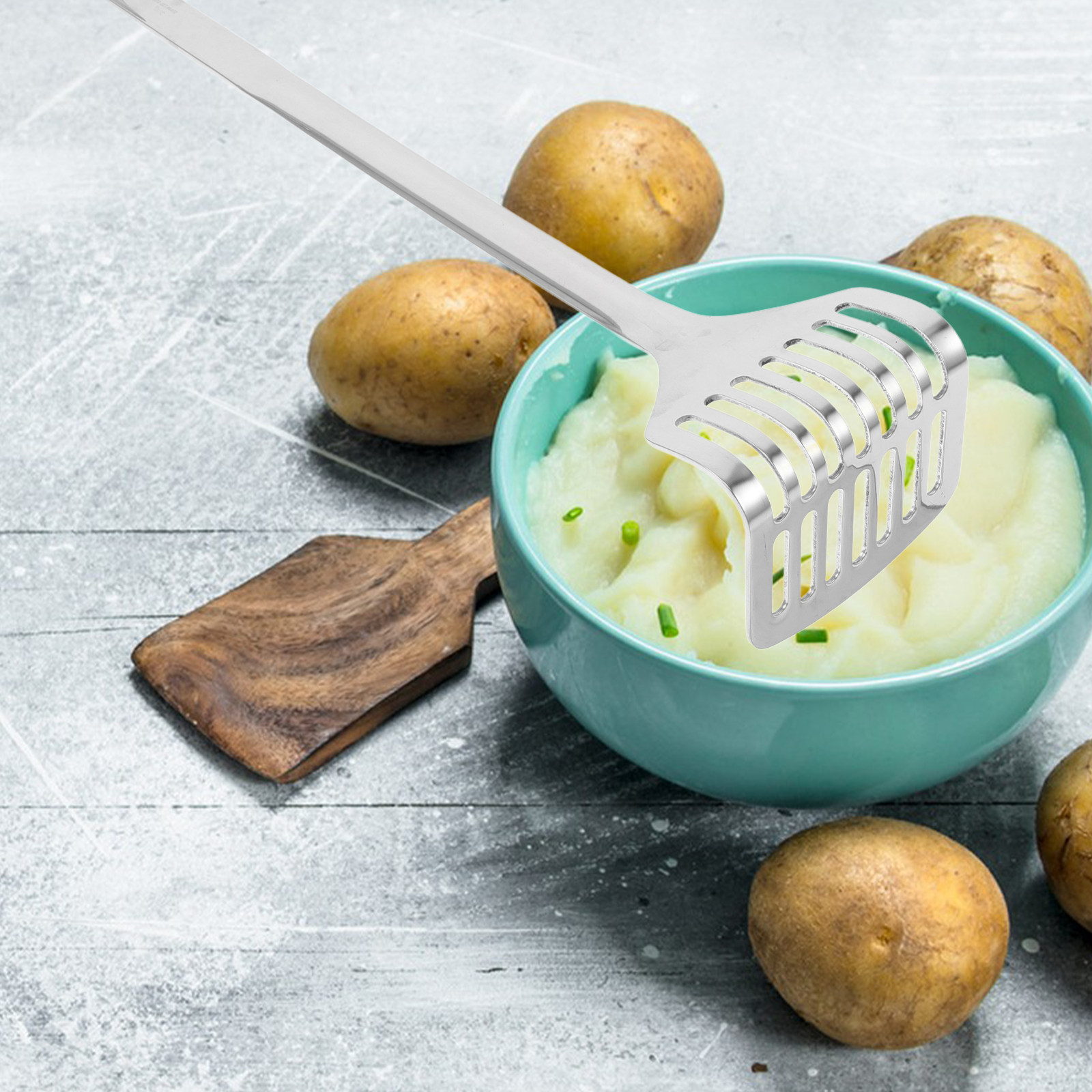 Baby Food Avocado - Robuster Edelstahl-Kartoffelpresse mit Langem Griff Manueller