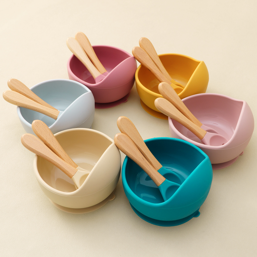 Baby Food Tray - Mamaplan 3PCS Baby Silikon Fütterung Set