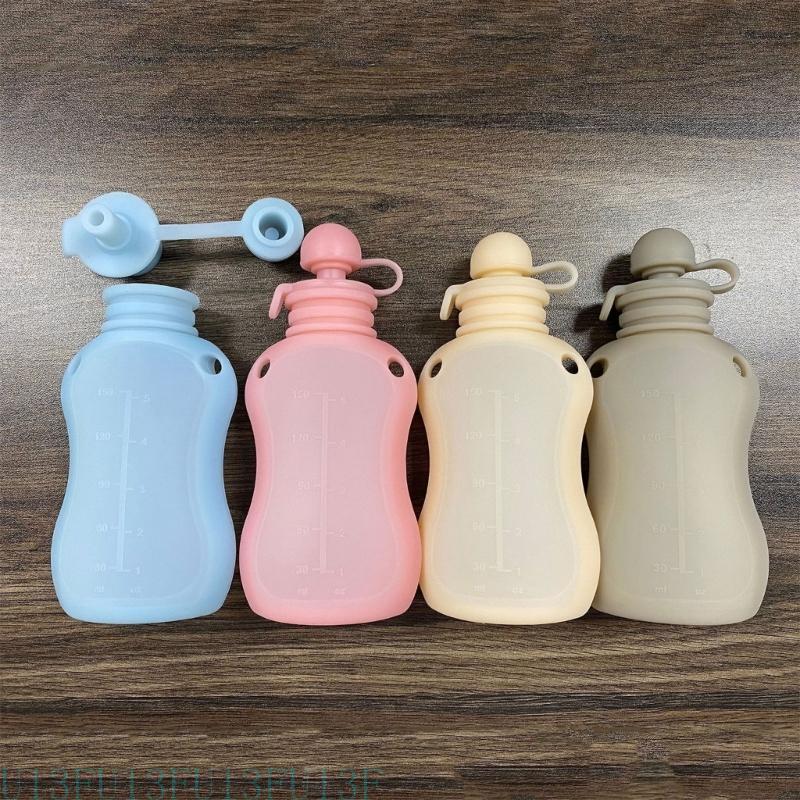 Food Pouch Reusable - U13F 150 nachfüllbare Babynahrung Aufbewahrungstasche Silikonmilchbetuch