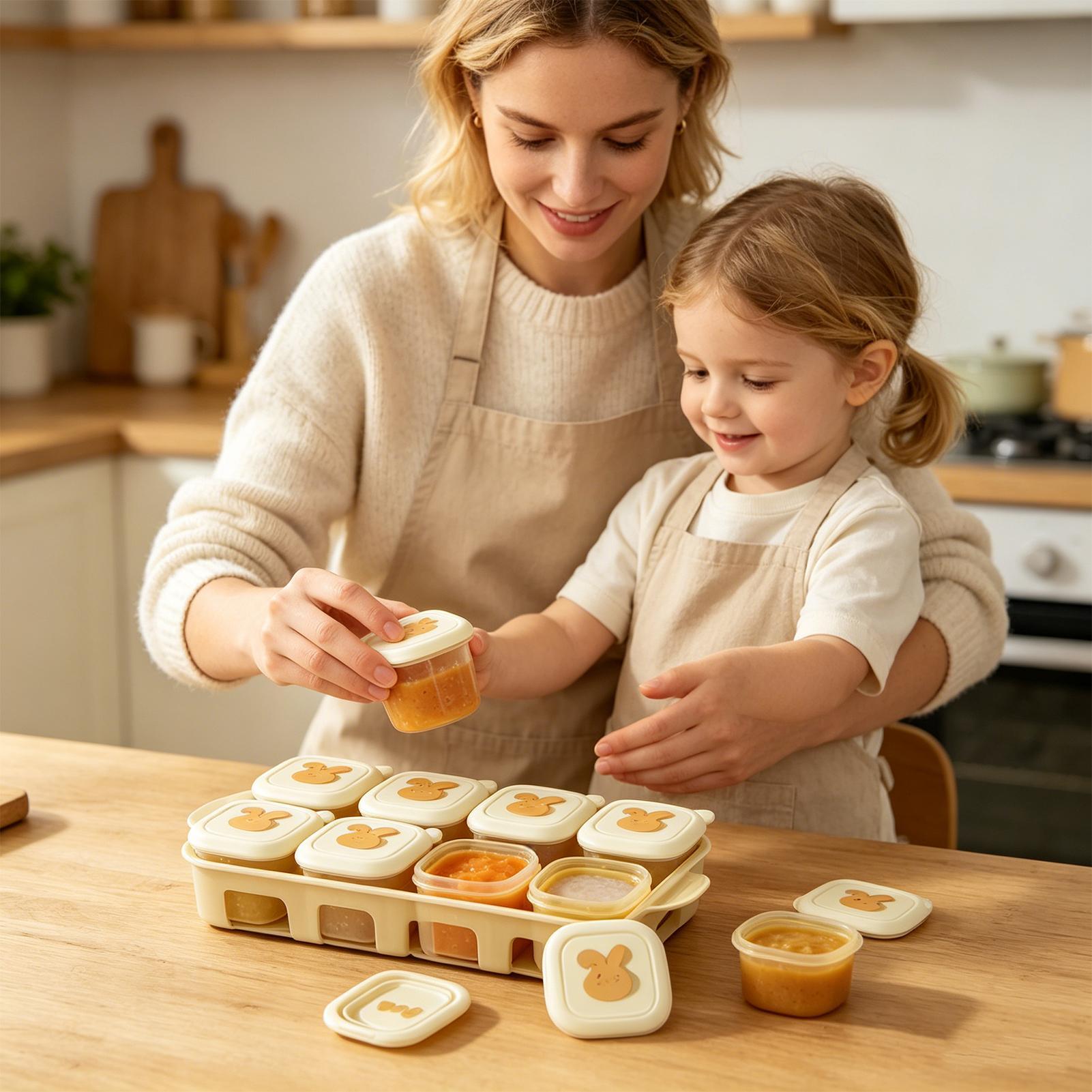 Würfelförmige Lebensmittel-Gef – Baby Food Tray Bewertung und Preis