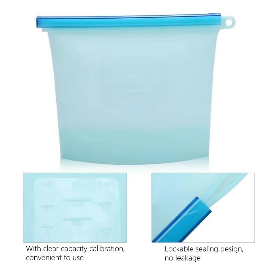 1000ml Wiederverwendbarer Sili – Food Pouch Reusable Bewertung und Preis