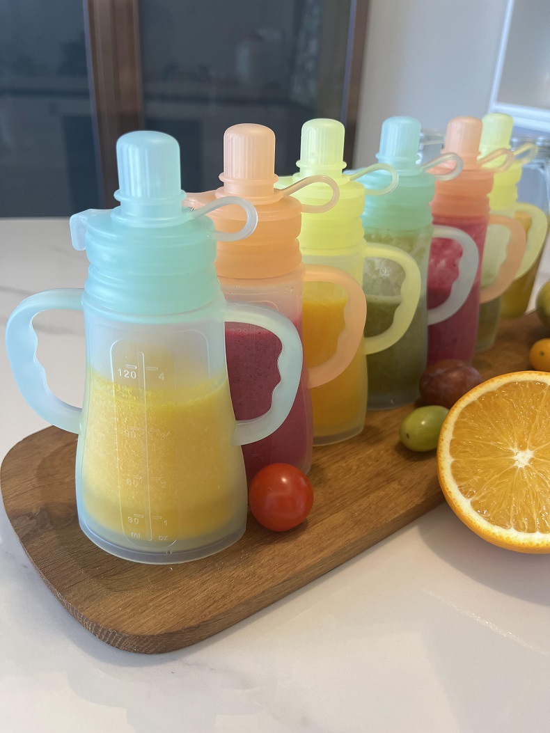 Neue Wiederverwendbare Silikon – Food Pouch Reusable Bewertung und Preis